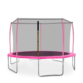 Aga SPORT FIT Trampolína 430 cm Pink + vnitřní ochranná síť