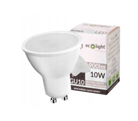 LED žárovka - GU10 - 10W - 800Lm - 4000k - neutrální bílá Eco Light 230V