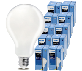 10x LED žárovka Philips E27 - 17,5W - 2452lm - 6000k Corepro Premium