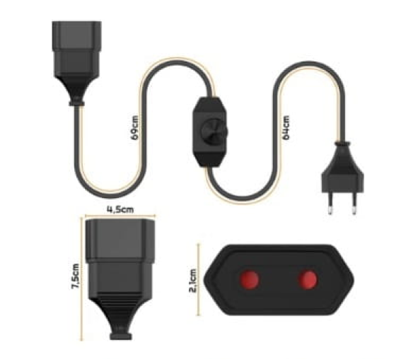 Otočný LED stmívač s 230V kabelem