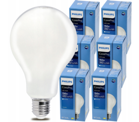 6x LED žárovka Philips E27 - 17,5W - 2452lm - 4000k Corepro Premium