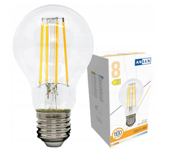 LED žárovka E27 - 8W - 1120lm - teplá bílá