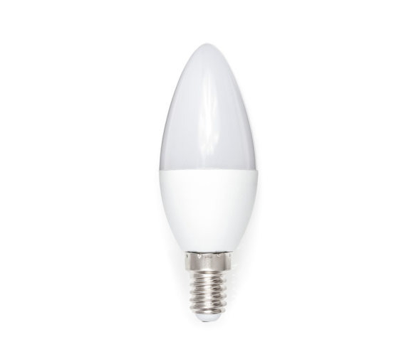 LED žárovka C37 - E14 - 6W - 530 lm - studená bílá