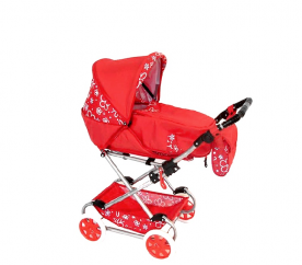 BABY GROUP Kočárek pro panenky Red