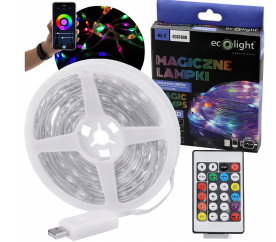 Osvětlení vánočního stromku IP65 RGB LED pásek 10m 200led