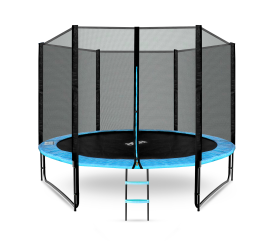 Aga SPORT PRO Trampolína 305 cm Světle modrá + ochranná síť + žebřík