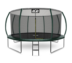 Aga SPORT EXCLUSIVE Trampolína 430 cm Tmavě zelená + ochranná síť + žebřík