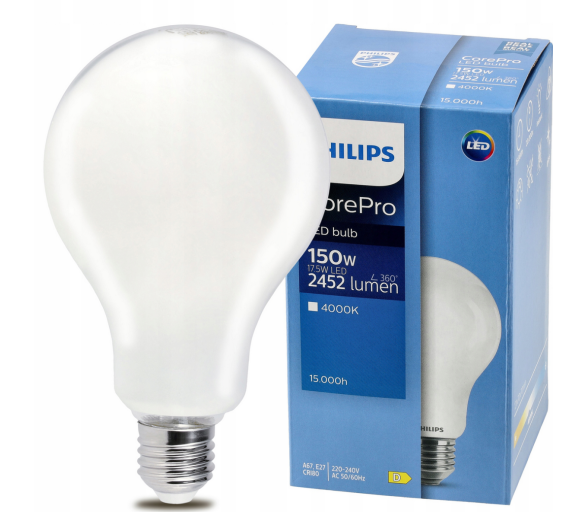 LED žárovka Philips E27 - 17,5W - 2452lm - 4000k Corepro Premium