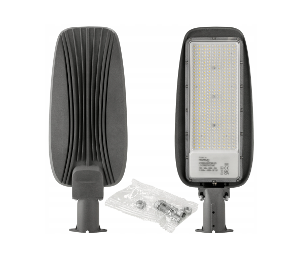 LED pouliční lampa 200W 26000lm IP65 studená bílá 6500K - Eco Light