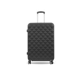 Aga Travel Cestovní kufr 77x48x30 cm CZ212 Černý