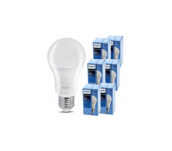 6x LED žárovka Philips E27 - 13W - 1521 lm - studená bílá 6500K - CorePro Premium A60 - SET