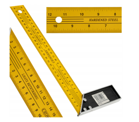 Univerzální stavební truhlářský čtverec o měřítku 30 cm