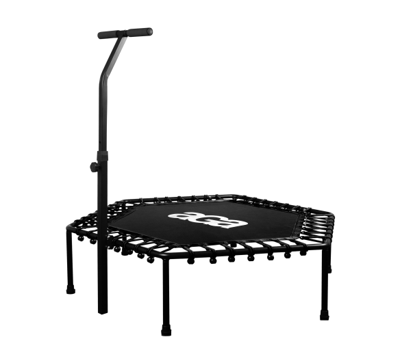 Aga FITNESS Trampolína 130 cm Černá + madlo