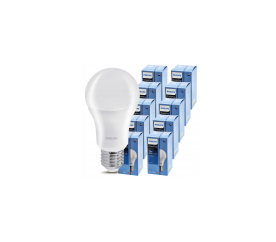 10x LED žárovka Philips E27 - 10W - 1055 lm - studená bílá 6500K - CorePro Premium A60