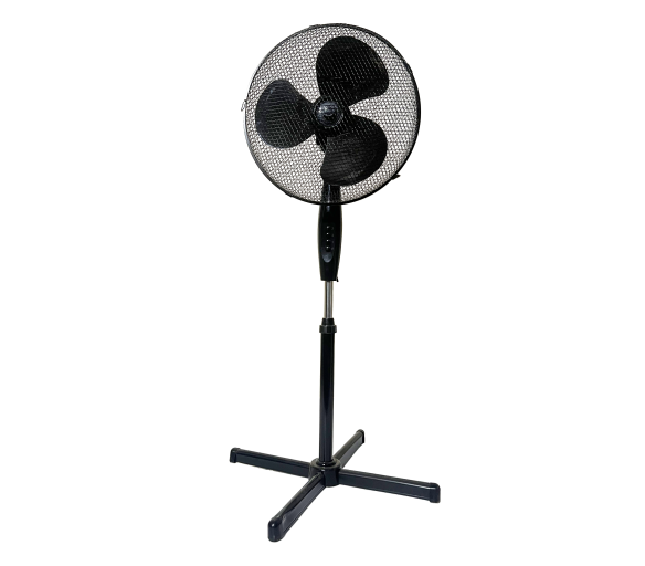 Aga Stojanový ventilátor 43 cm Černý