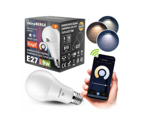 SMART E27 LED žárovka 9W WW-NW-CW Wi-Fi TUYA CCT