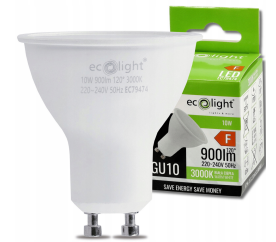 LED žárovka GU10 - 10W - 900lm - 3000k - teplá bílá