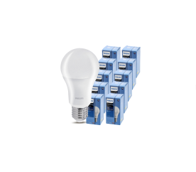 10x LED žárovka Philips E27 - 10W - 1055 lm - neutrální bílá 4000K - CorePro Premium A60 - SET