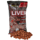 Starbaits Boilie potápivé Red Liver 14mm 1kg