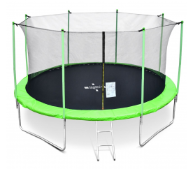 Legoni Trampolína 366 cm Light Green + vnitřní ochranná síť + žebřík