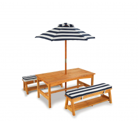 KidKraft Dětský zahradní stůl Bench Set 00106