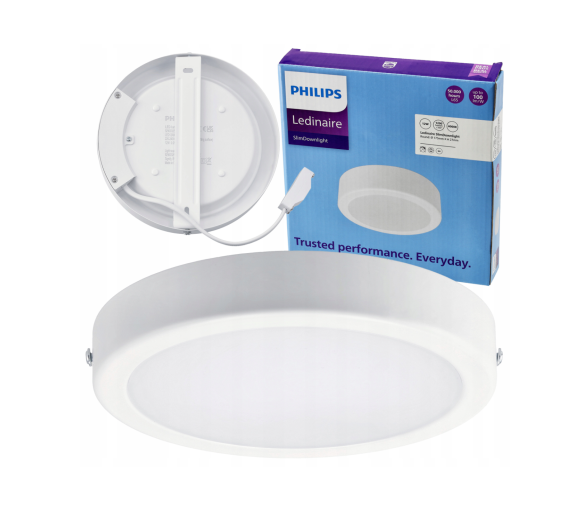 LED kulaté vestavné svítidlo Philips - 12W 1200lm 4000K - bílá lampa