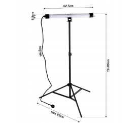 LED pracovní lampa na stativu 20W 1700lm