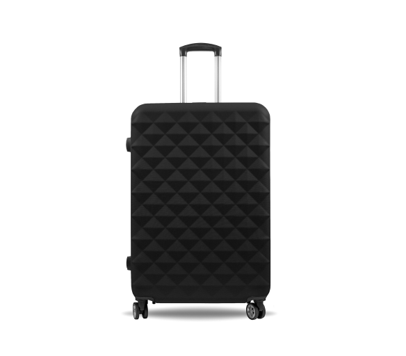 Aga Travel Cestovní kufr 77x48x30 cm CZ247 Černý