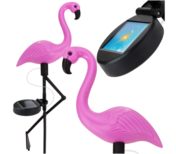 Venkovní LED solární svítidlo FLAMINGO