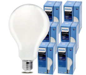 6x LED žárovka Philips E27 - 17,5W - 2452lm - 6000k Corepro Premium