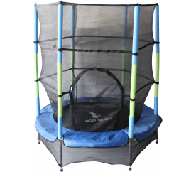 Aga Dětská trampolína 140 cm Green/Blue + ochranná síť