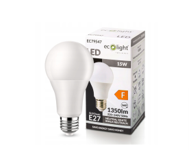 LED žárovka - E27 - 15W - 1350Lm - neutrální bílá 4000K Eco Light 230V