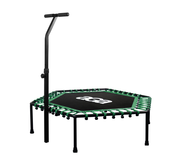 Aga FITNESS Trampolína 130 cm Zelená + madlo