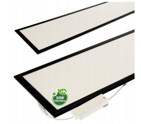 LED panel povrchový - 30x120 - 50W - černý - neutrální bílý