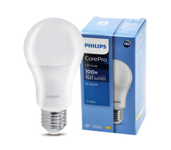 LED žárovka Philips E27 - 13W - 1521 lm - studená bílá - CorePro Premium A60