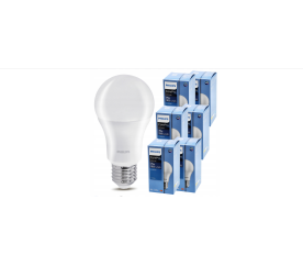 6x LED žárovka Philips E27 - 10W - 1055 lm - studená bílá 6500K  - CorePro Premium A60