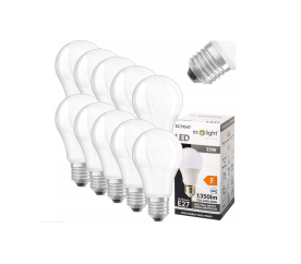 10x LED žárovka E27 15W 1350lm neutrální bílá 4000K 20000h 230V