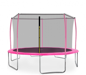 Aga SPORT FIT Trampolína 430 cm Pink + vnitřní ochranná síť